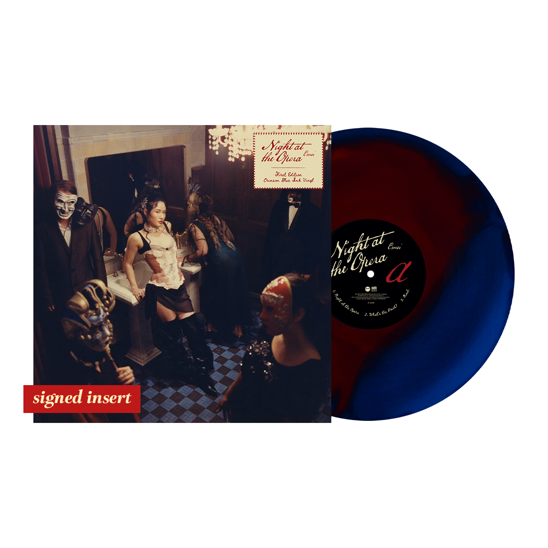 Night at the Opera Signed Crimson Blue Ink Signature Bundle