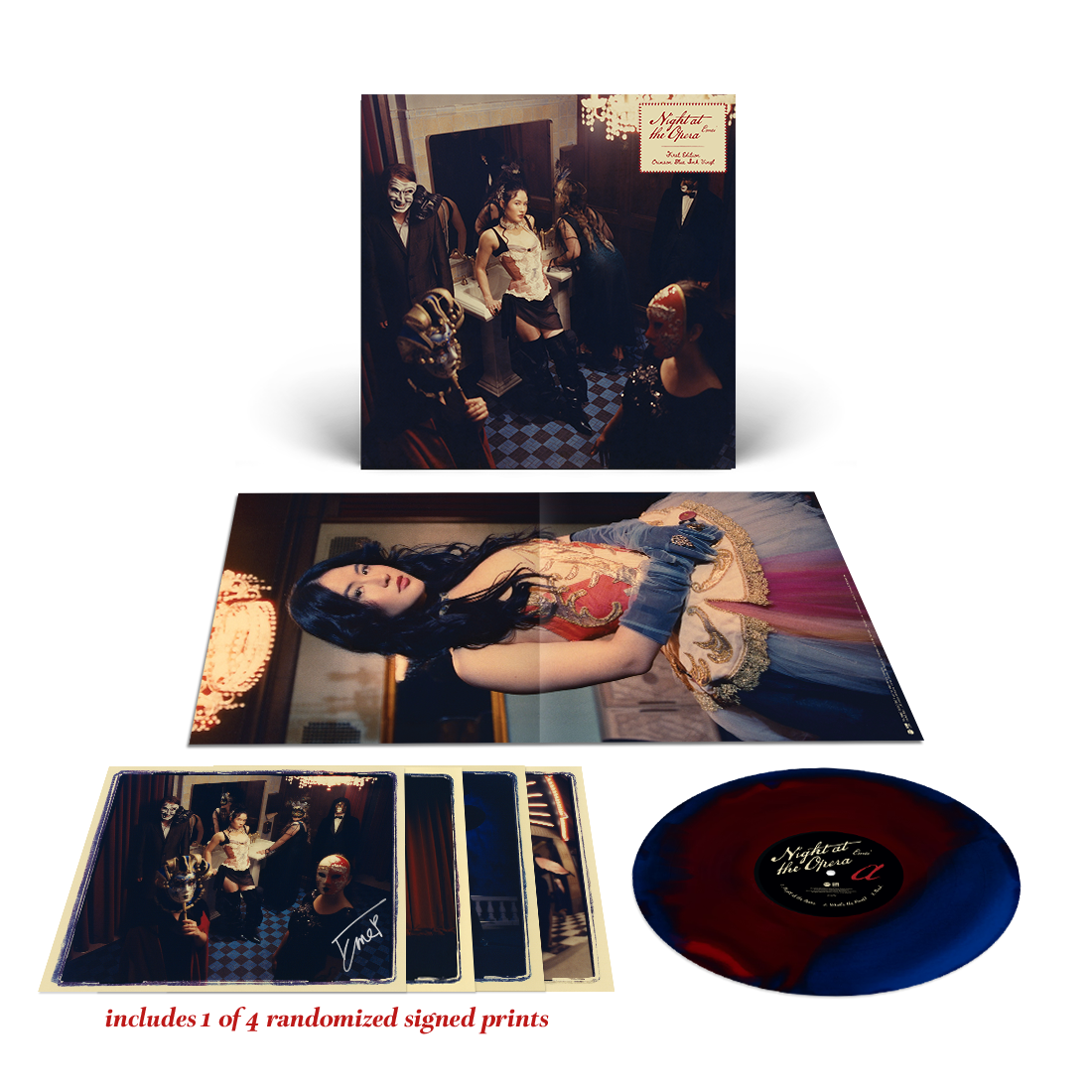 Night at the Opera Signed Crimson Blue Ink Signature Bundle