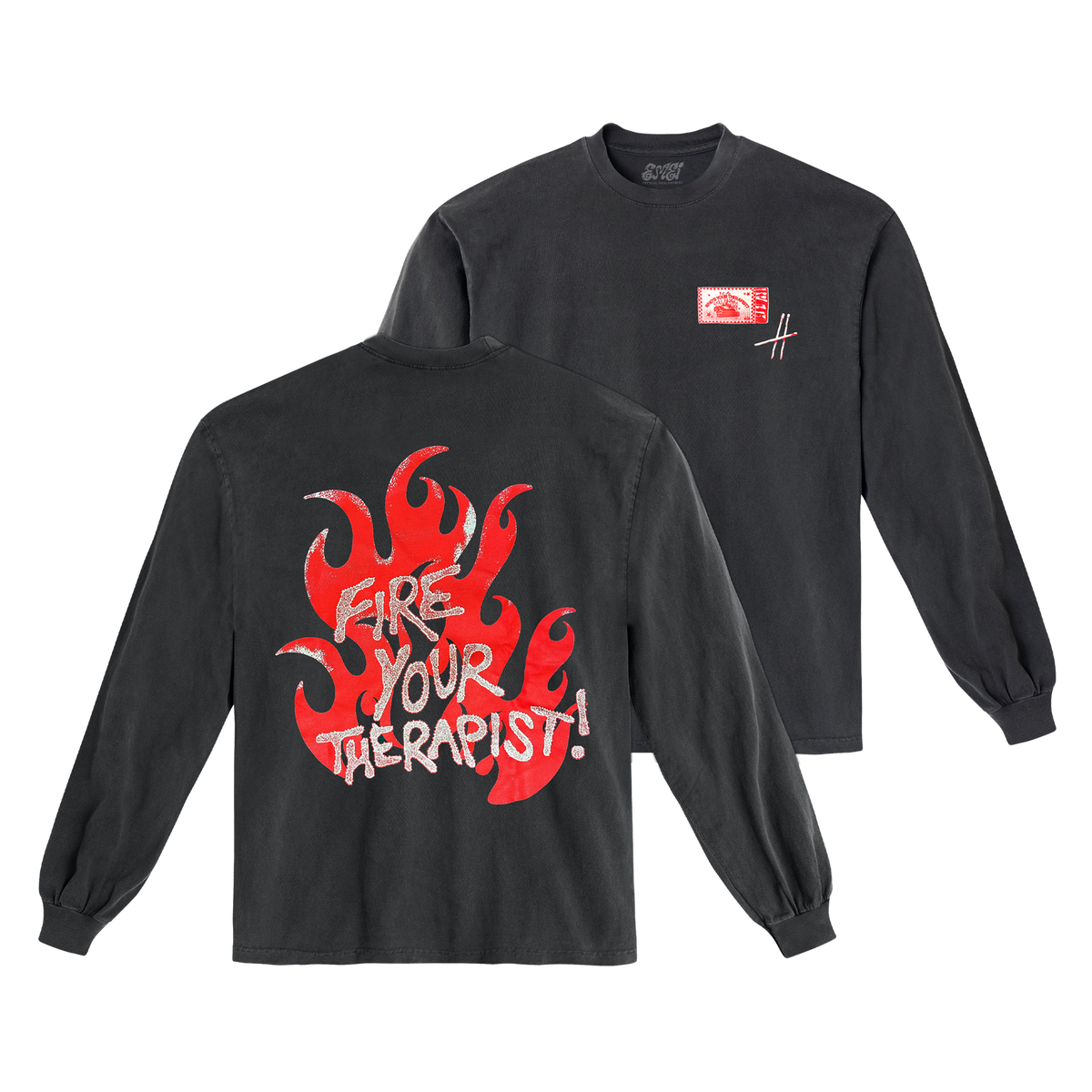 Fire Your Therapist Vintage Black Longsleeve
