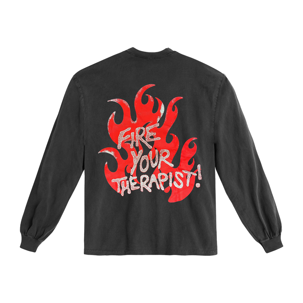 Fire Your Therapist Vintage Black Longsleeve