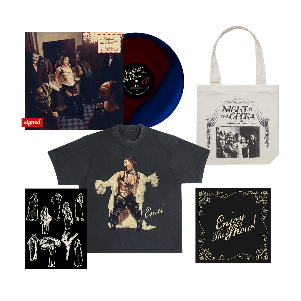 Night at the Opera Signed Crimson Blue Ink Signature Bundle