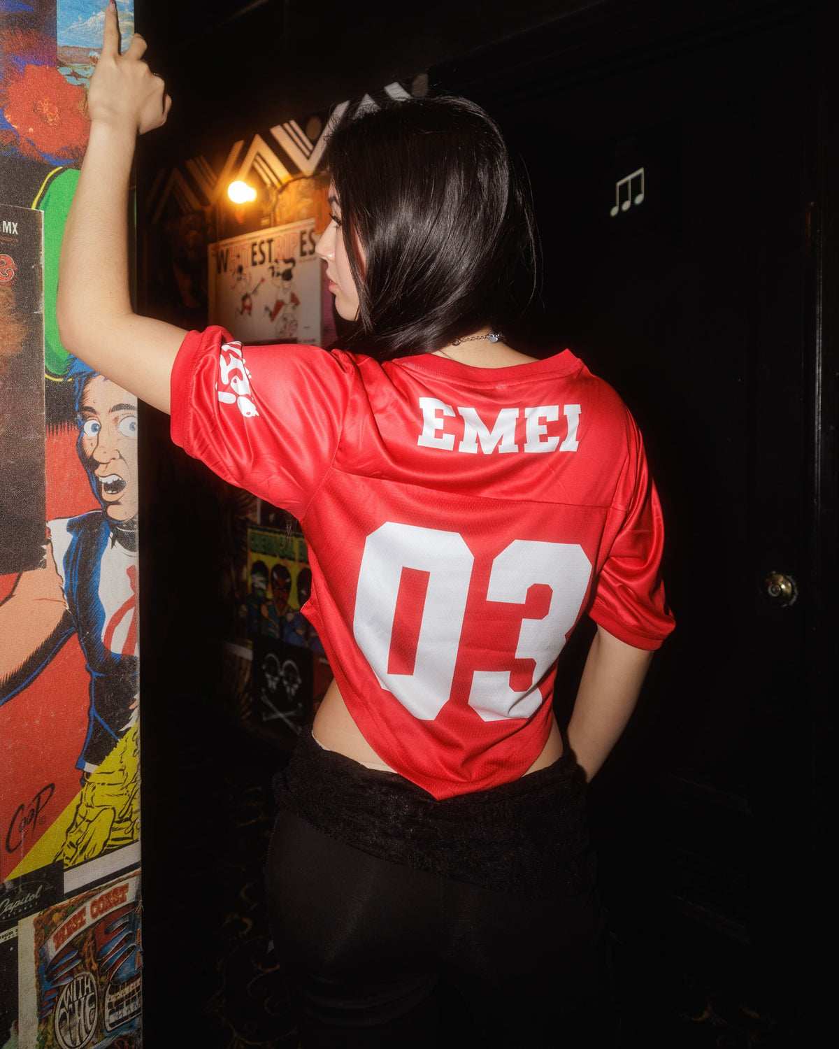 Rabbithole Crop Red Jersey