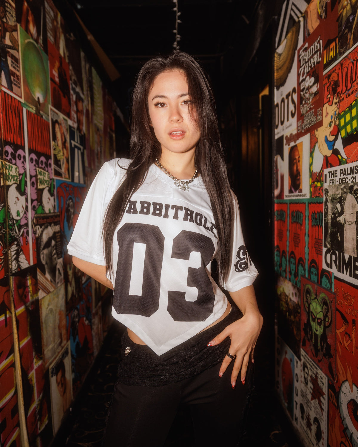 Rabbithole Crop White Jersey